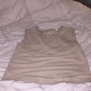 Tan suede top